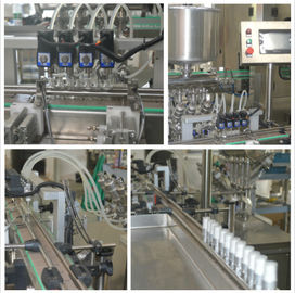 Various Cosmetic Bottles Auto Liquid Filling Machine  304 Stainless Steel Material