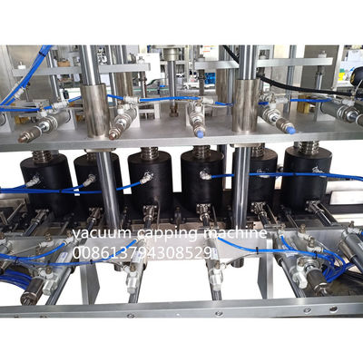 Stainless Steel Frame 6 Head Linear Vacuum Capping Machine