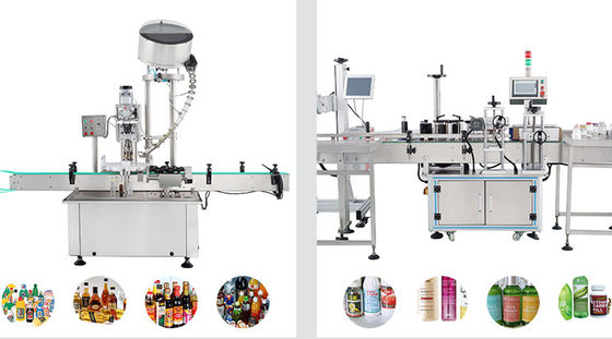 1.5KW 1000ml Liquid Hotels Cosmetics Bottle Filling Line