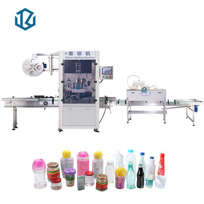 Tins Cans Shrink Sleeve Labeling Machine Automatic Round Bottles Shrink Sleeve Applicator