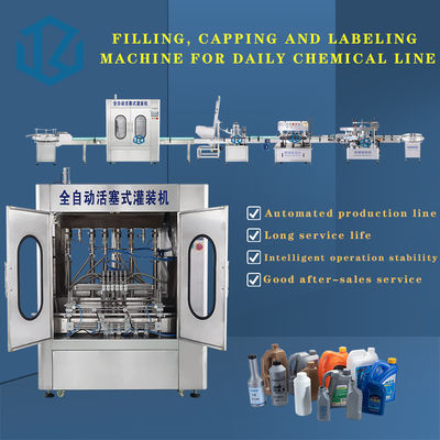 Double Heads Shampoo Washing Liquid Filling Machine Tracking Capping Equipment