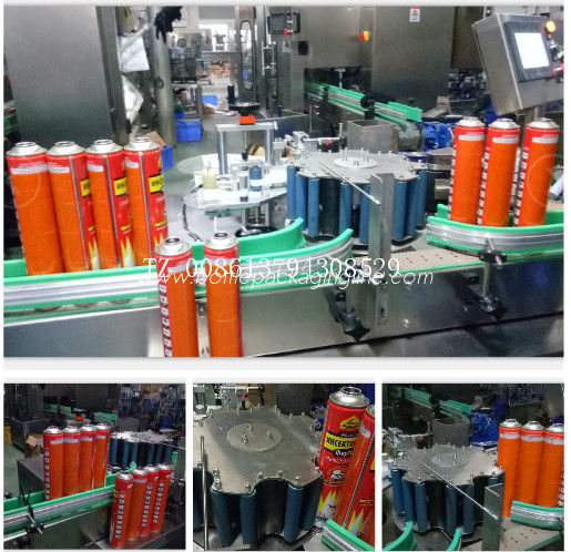 Industrial Spray Bottle Sticker Labeling Machine For  Car Beauty Industries