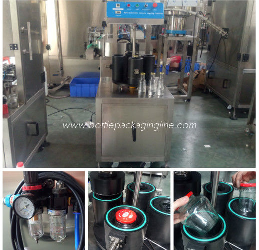 Vacuum Sealing  Bottling Line Equipment Easy To Operate Convenient Adjustment