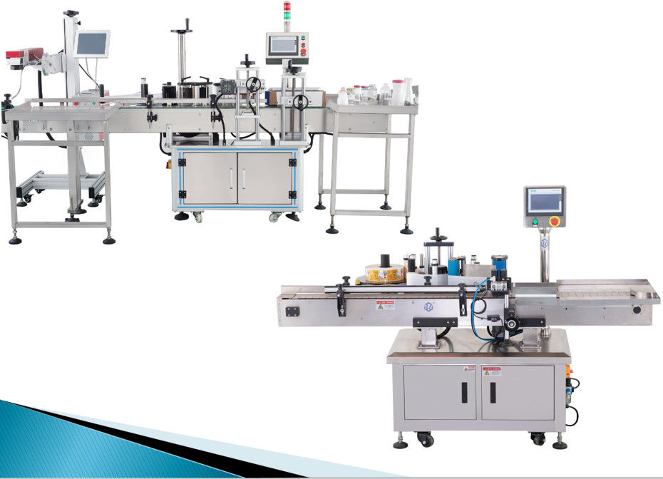 Two Sides  0.8Mpa Vertical Round Bottle Labeling Machine