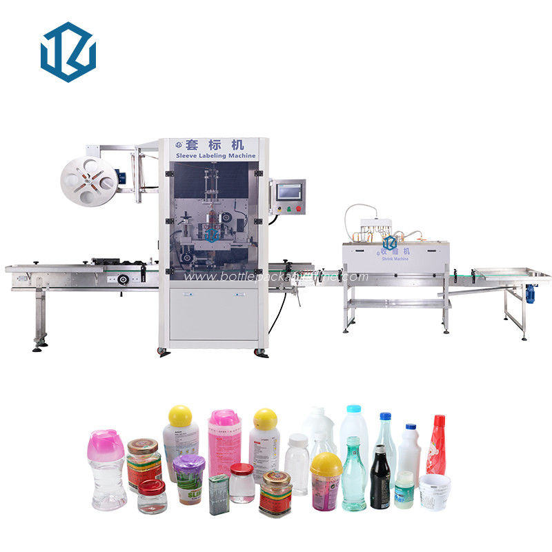 Automatic Shrink Sleeve Labeling Machine 150 Bottles / Min